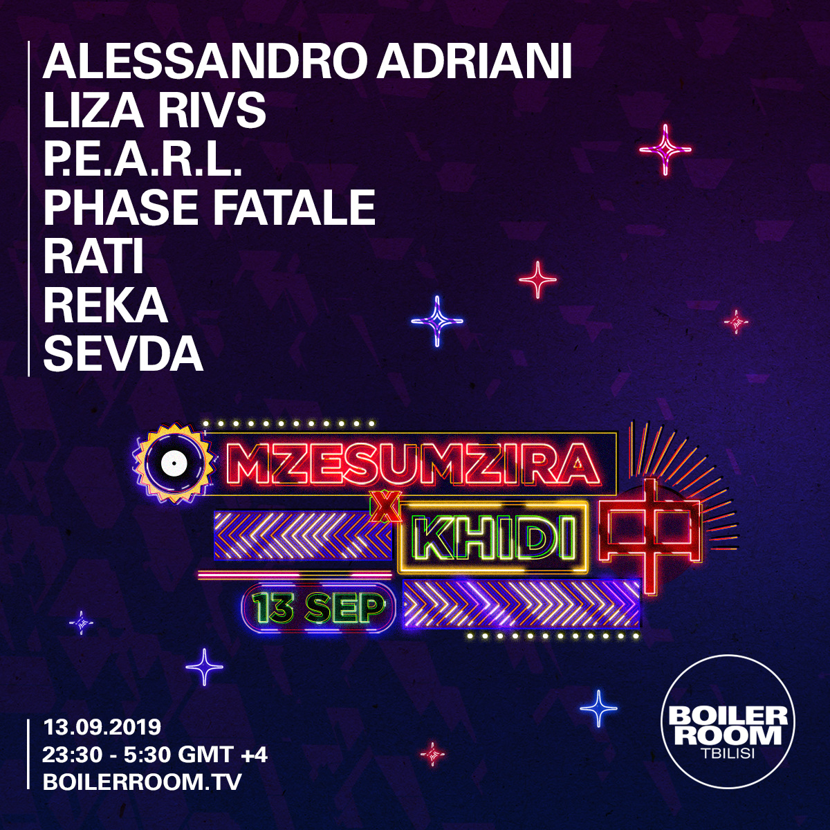 Boiler Room X Mzesumzira X KHIDI flyer
