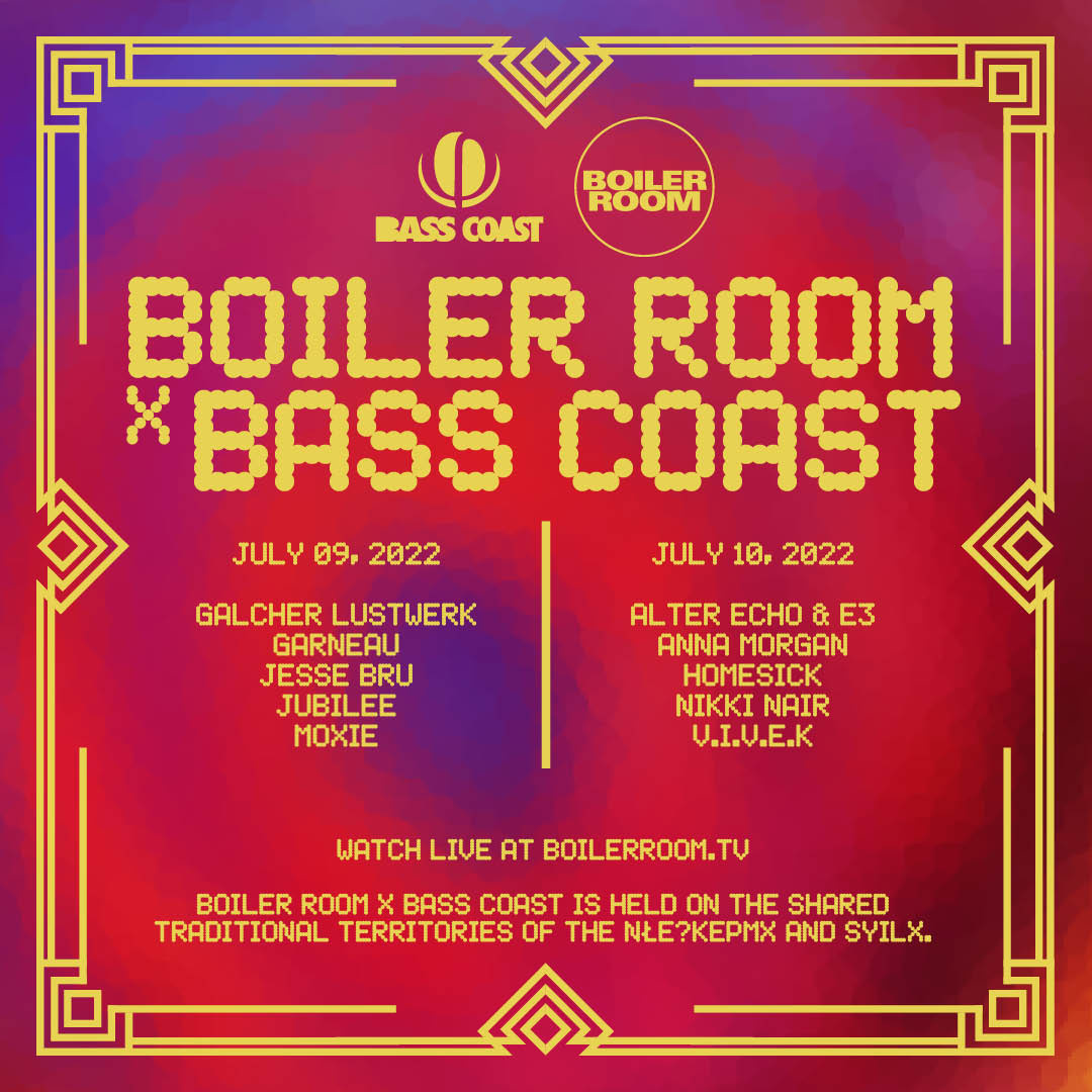 Bass Coast 2022 flyer