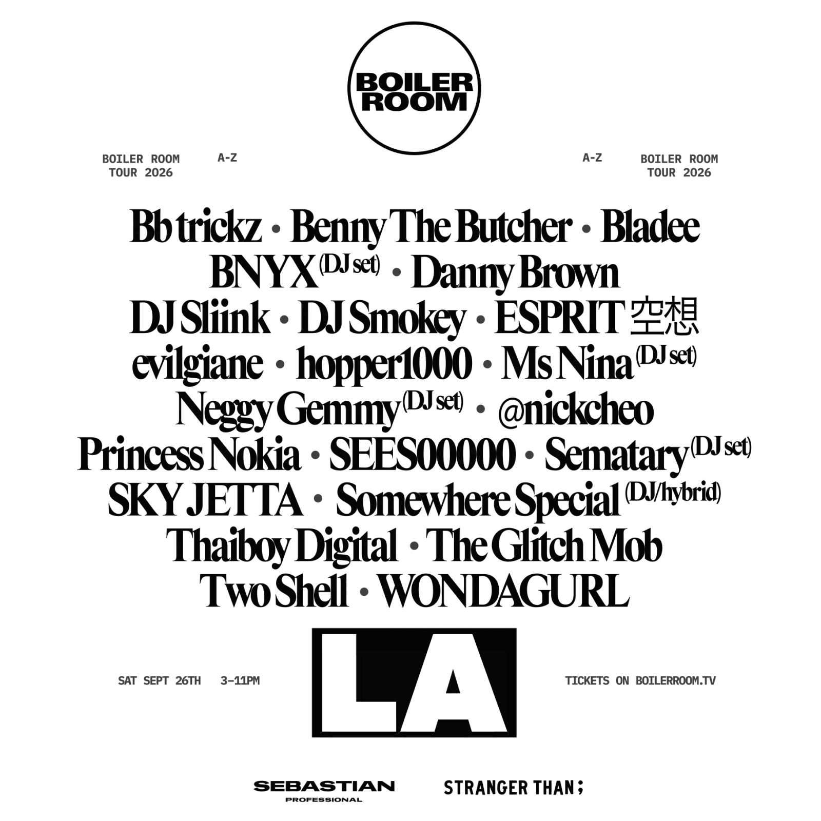 LA | Saturday flyer