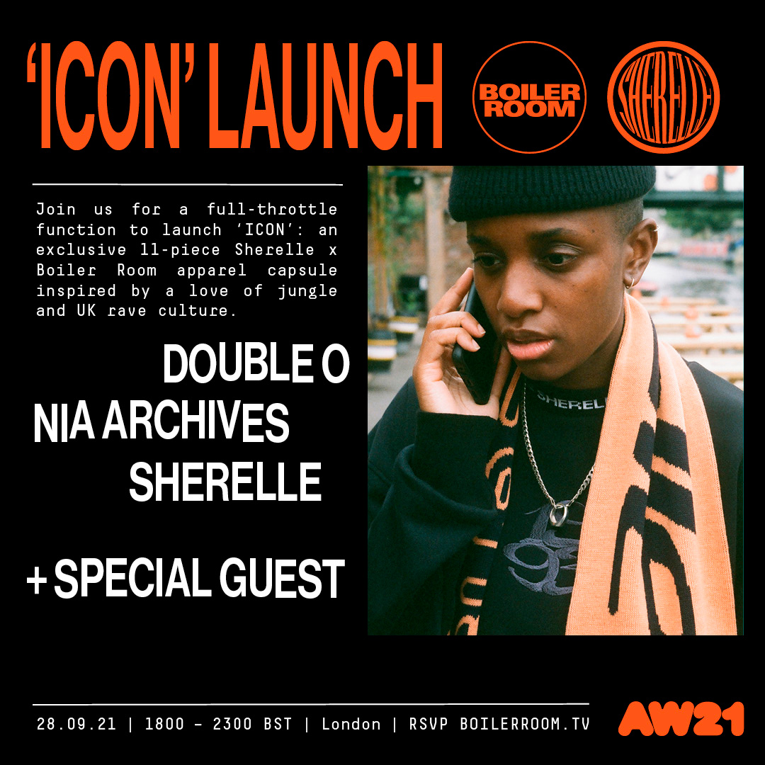 Boiler Room x Sherelle: 'ICON' launch flyer