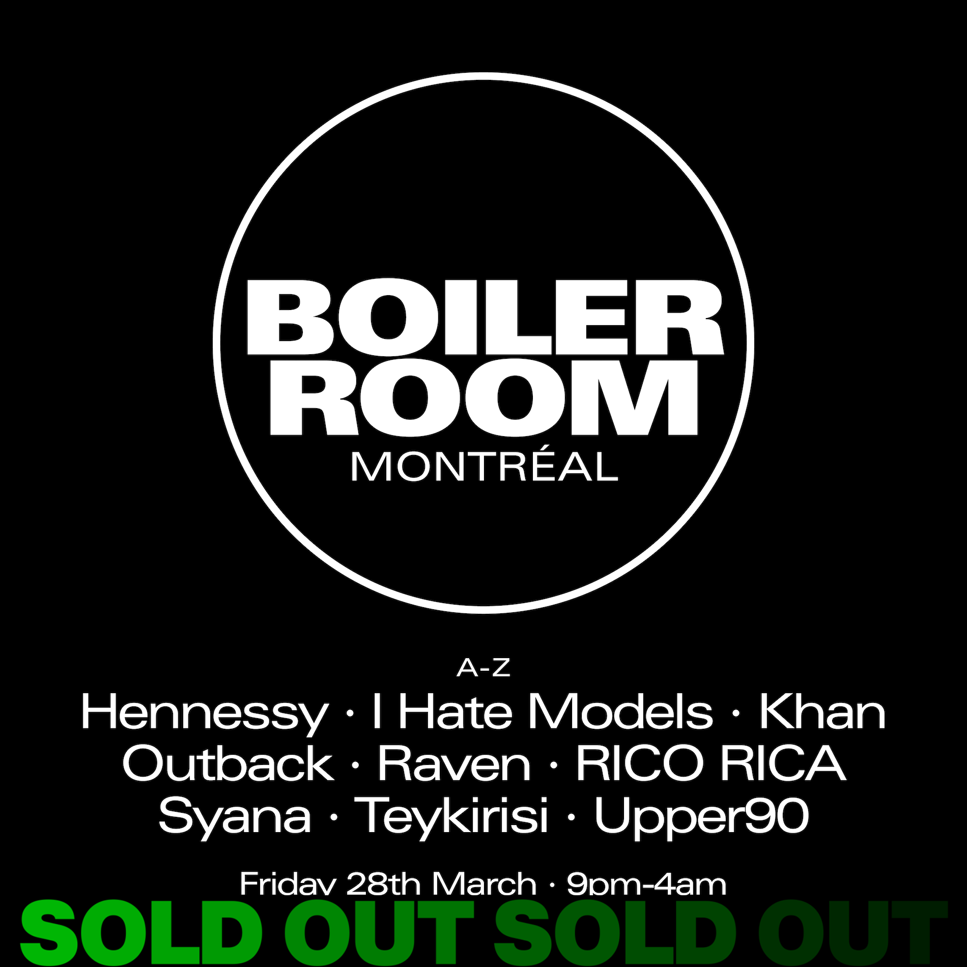Montréal | Friday flyer