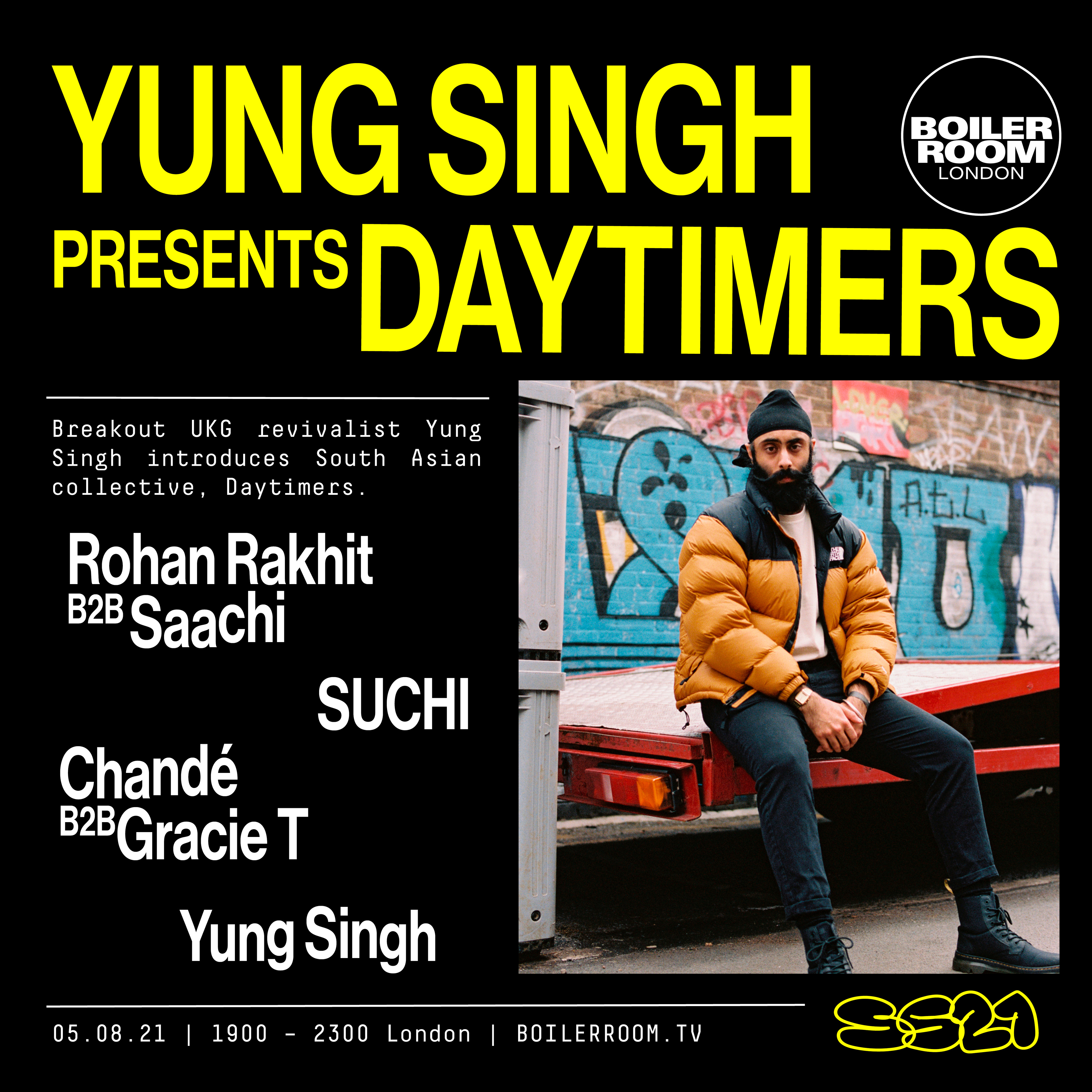 SS21 London: Yung Singh presents Daytimers flyer