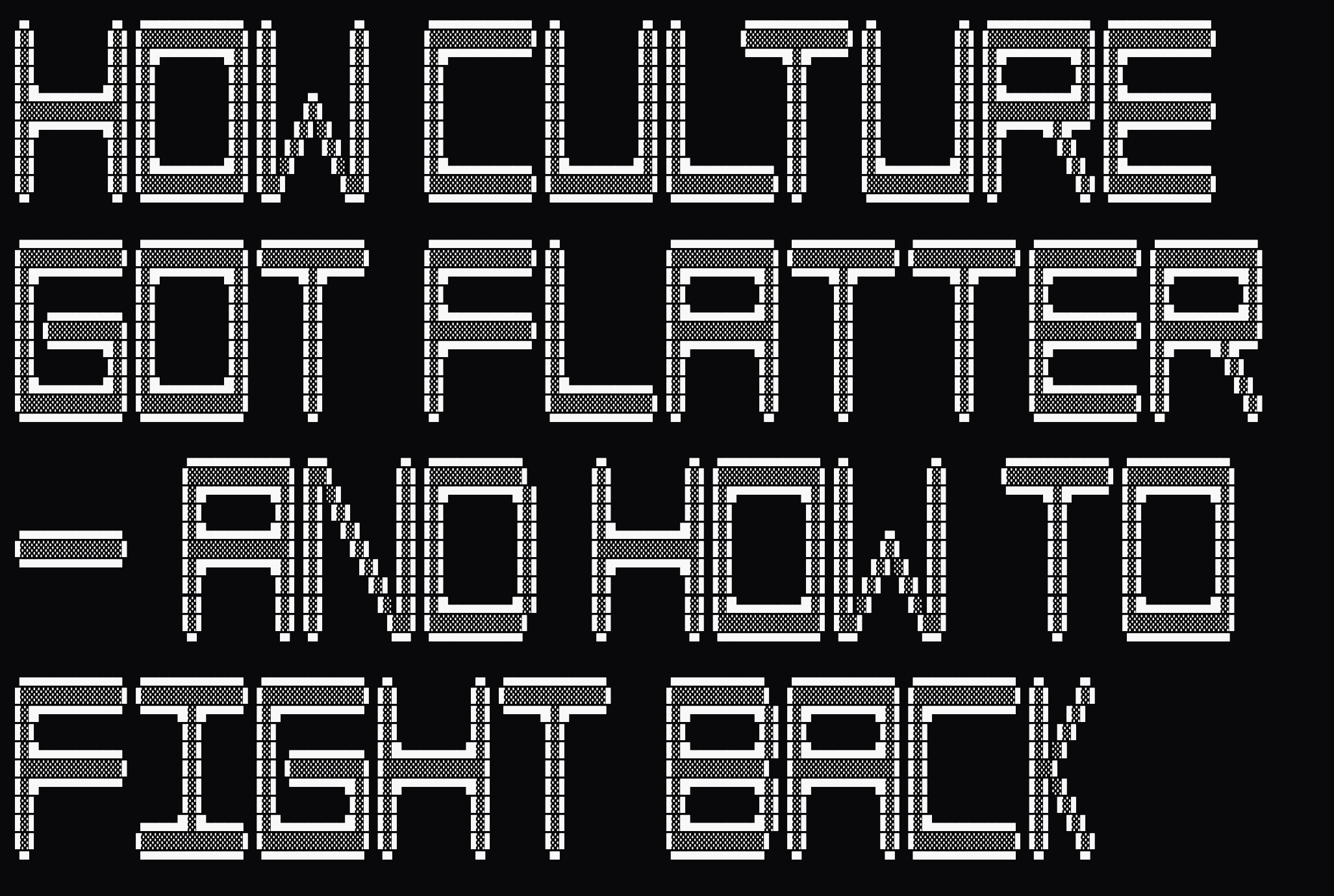 How culture