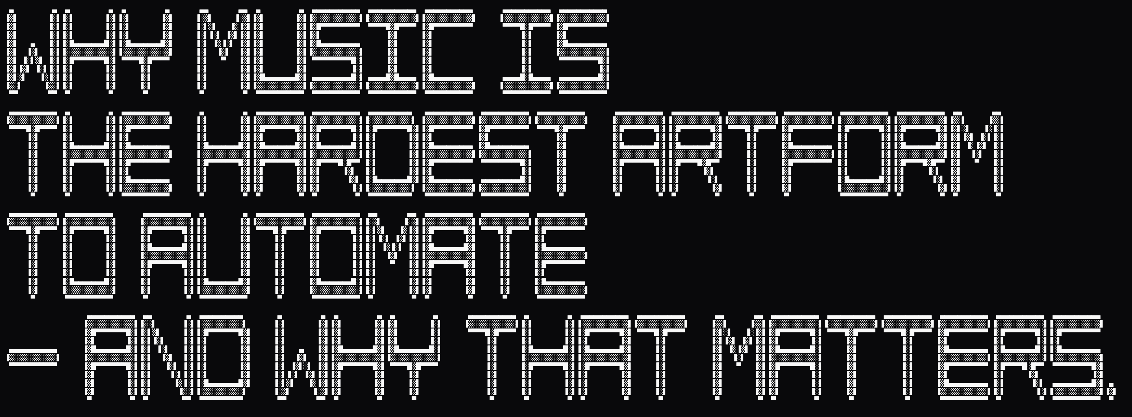 Why music