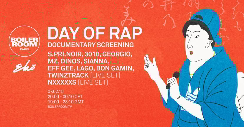 Flyer for event Paris: Day of Rap.