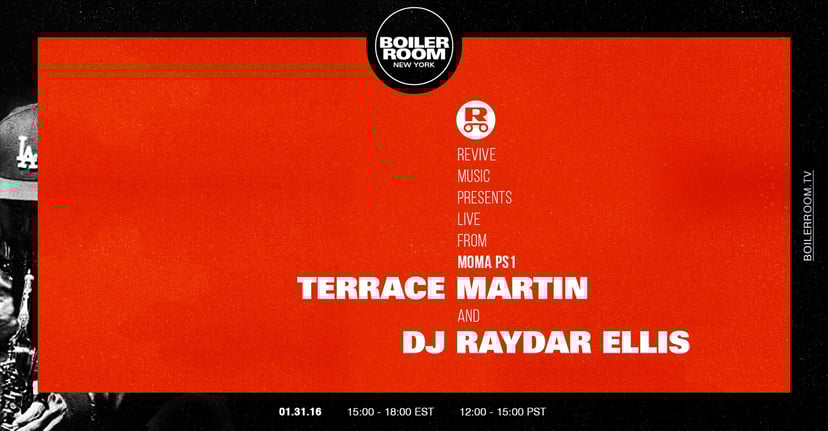 Flyer for event Terrace Martin: Live at MoMA PS1.