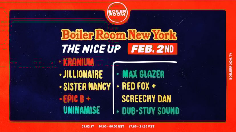 Flyer for event The Nice Up.