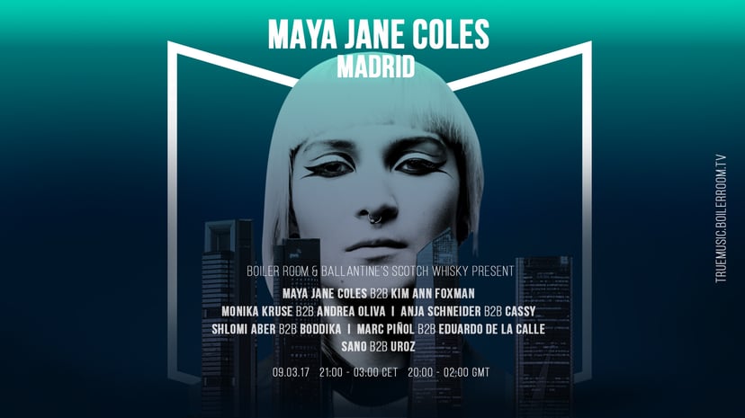Flyer for event Boiler Room & Ballantine's True Music: Spain.