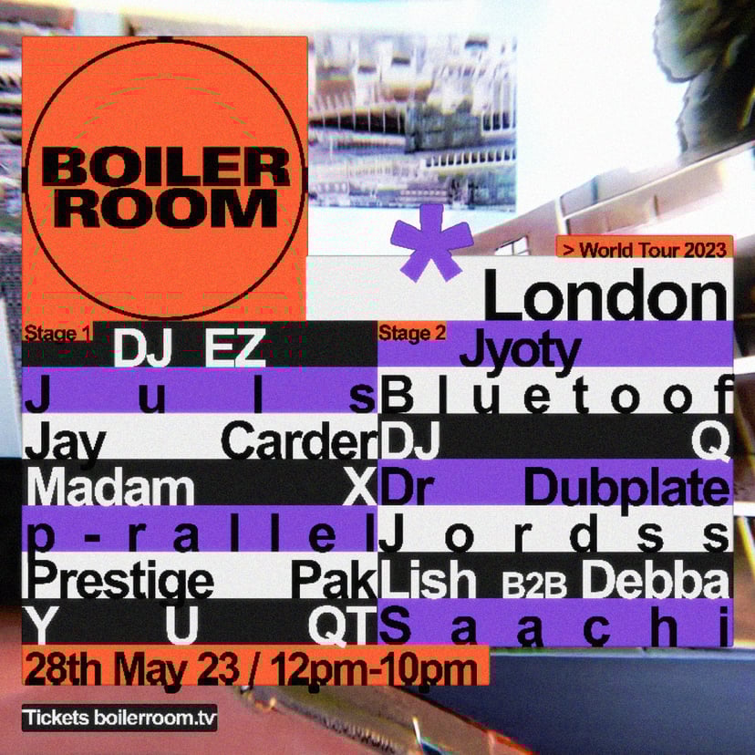 Flyer for event London.