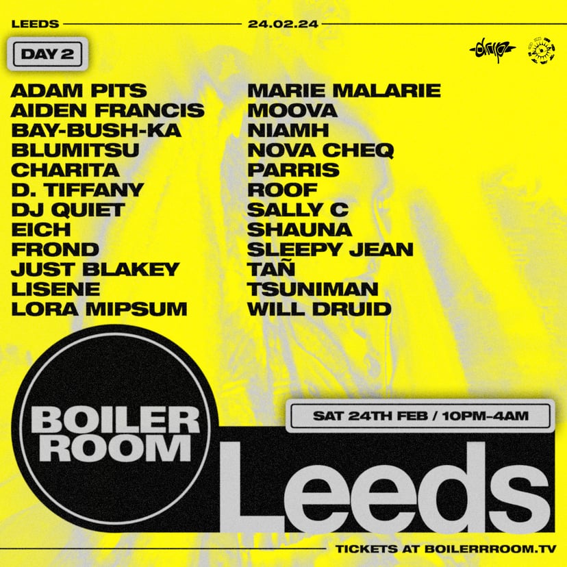 Flyer for event Leeds | Saturday.