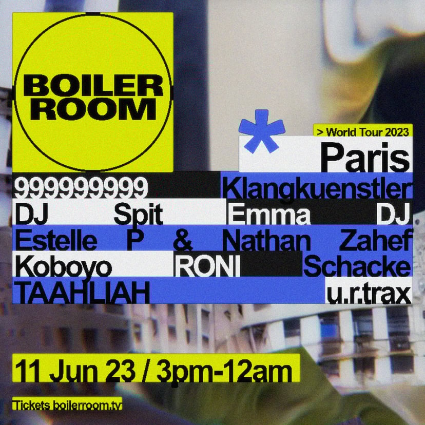 Flyer for event Paris | Sunday.
