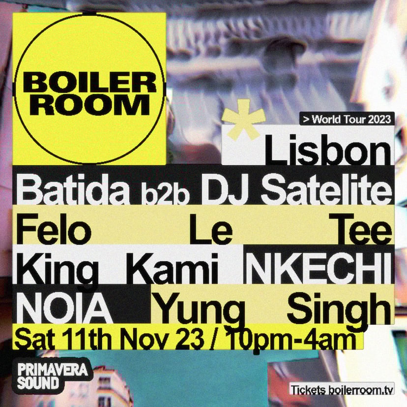 Flyer for event Lisbon | Saturday.