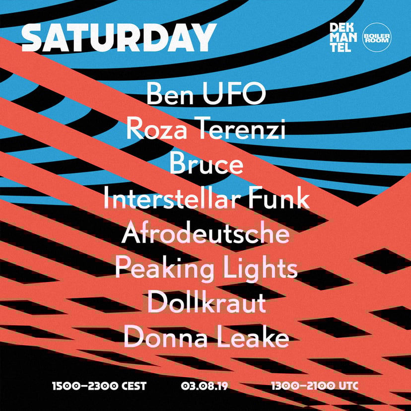 Flyer for event Dekmantel 2019: Saturday.