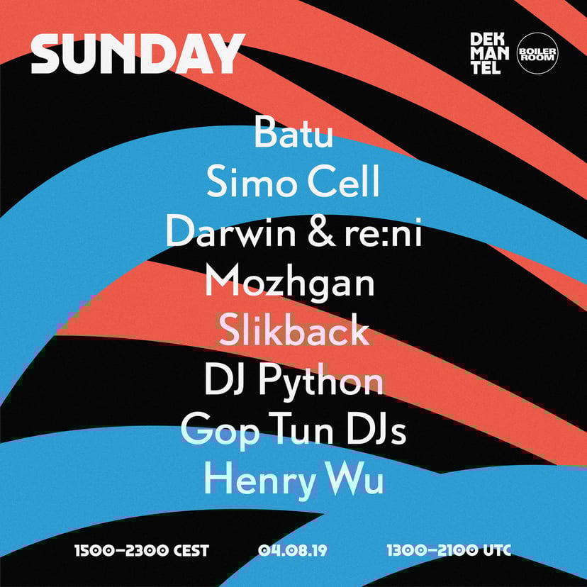 Flyer for event Dekmantel 2019: Sunday.