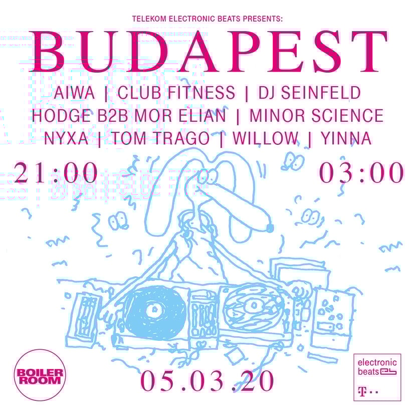 Flyer for event Boiler Room: Budapest.