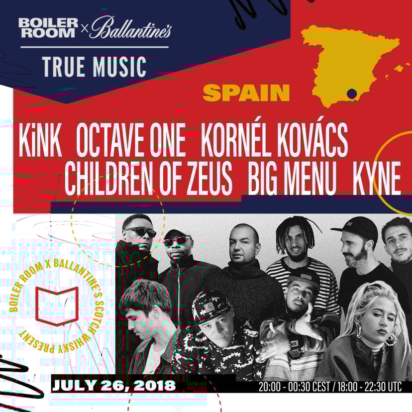 Flyer for event True Music: Hybrid Sounds Valencia.