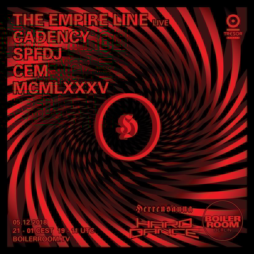 Flyer for event Hard Dance: Herrensauna.