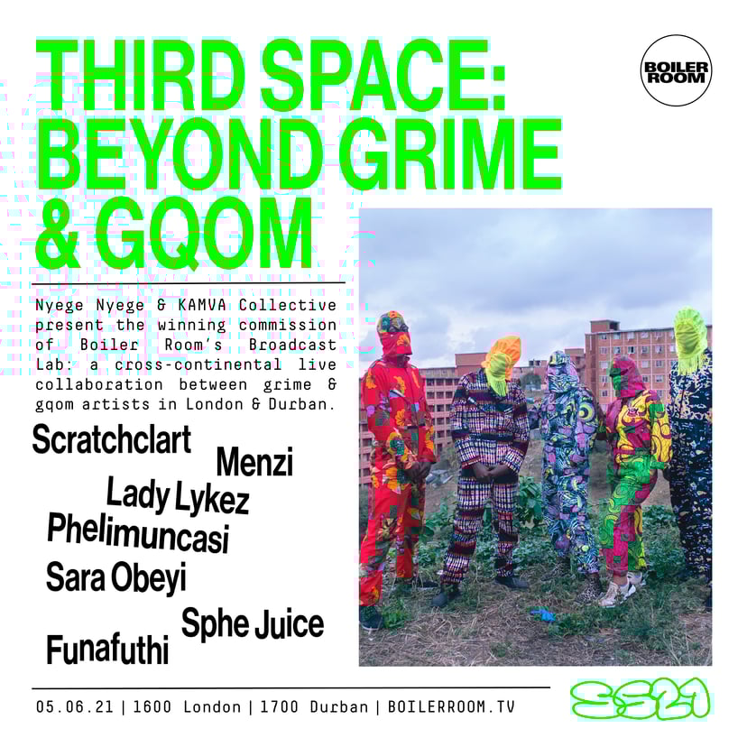 Flyer for event Third Space: Beyond Grime & GQOM.