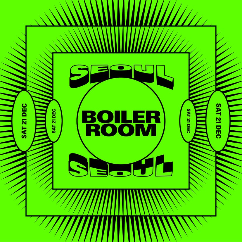 Flyer for event Boiler Room Seoul: Warehouse Party.