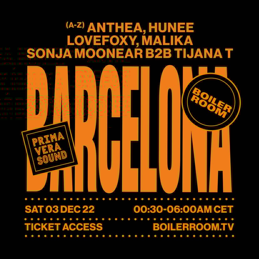 Flyer for event Boiler Room Barcelona: Nitsa.