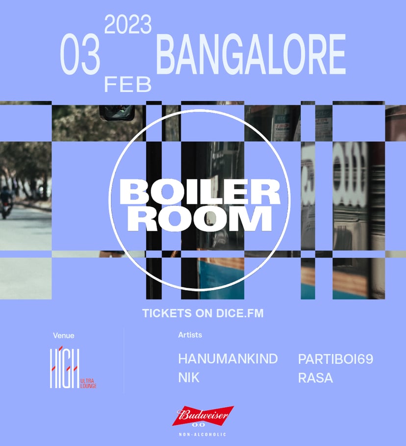 Flyer for event Boiler Room: Bangalore.