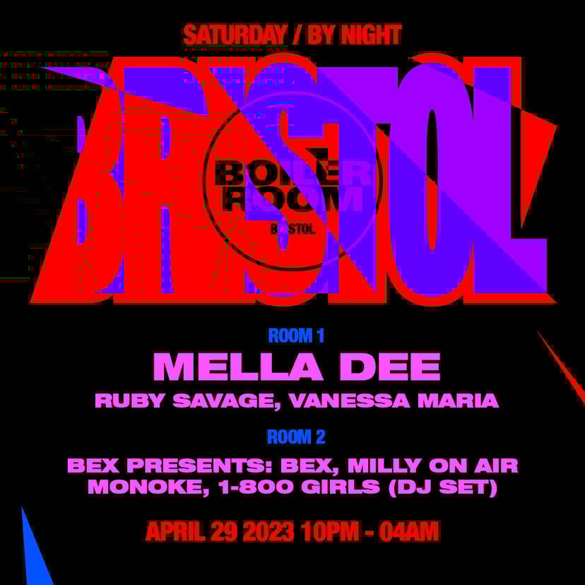 Flyer for event Bristol: By Night | Saturday.