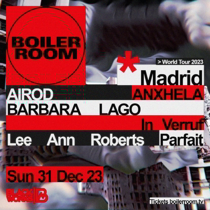 Flyer for event Madrid: Blackworks | NYE.