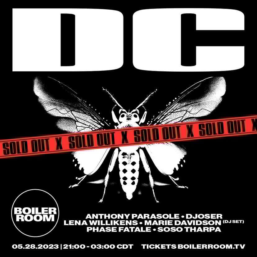 Flyer for event DC.