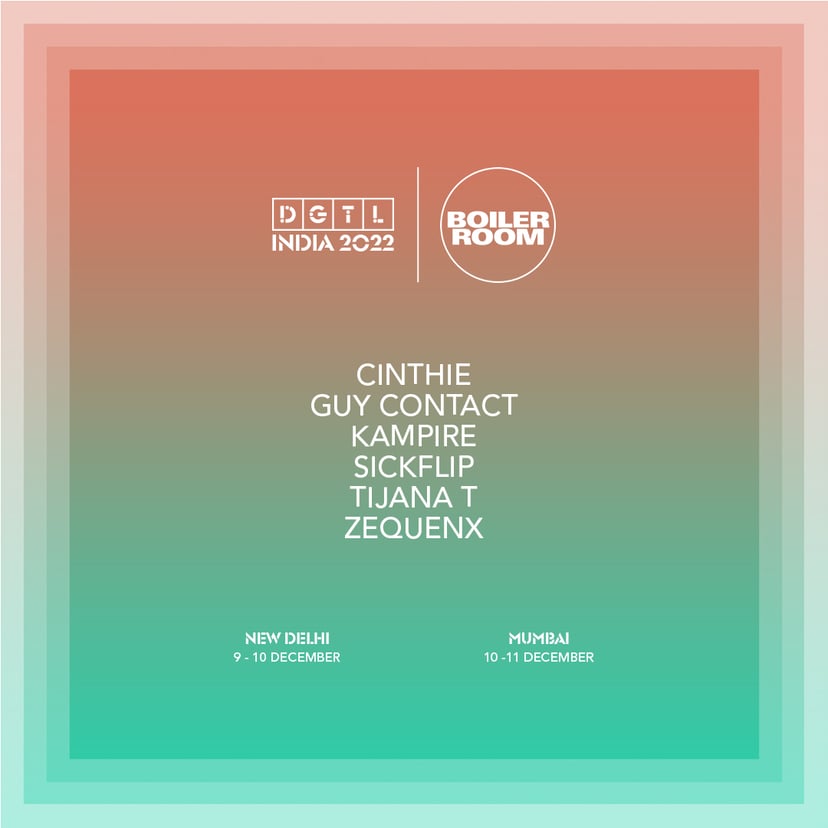Flyer for event DGTL India.