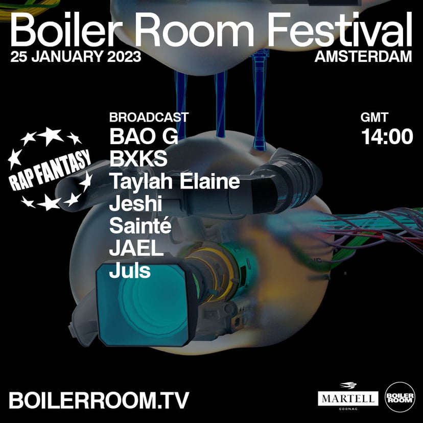 Flyer for event Boiler Room Festival Amsterdam: Rap Fantasy.