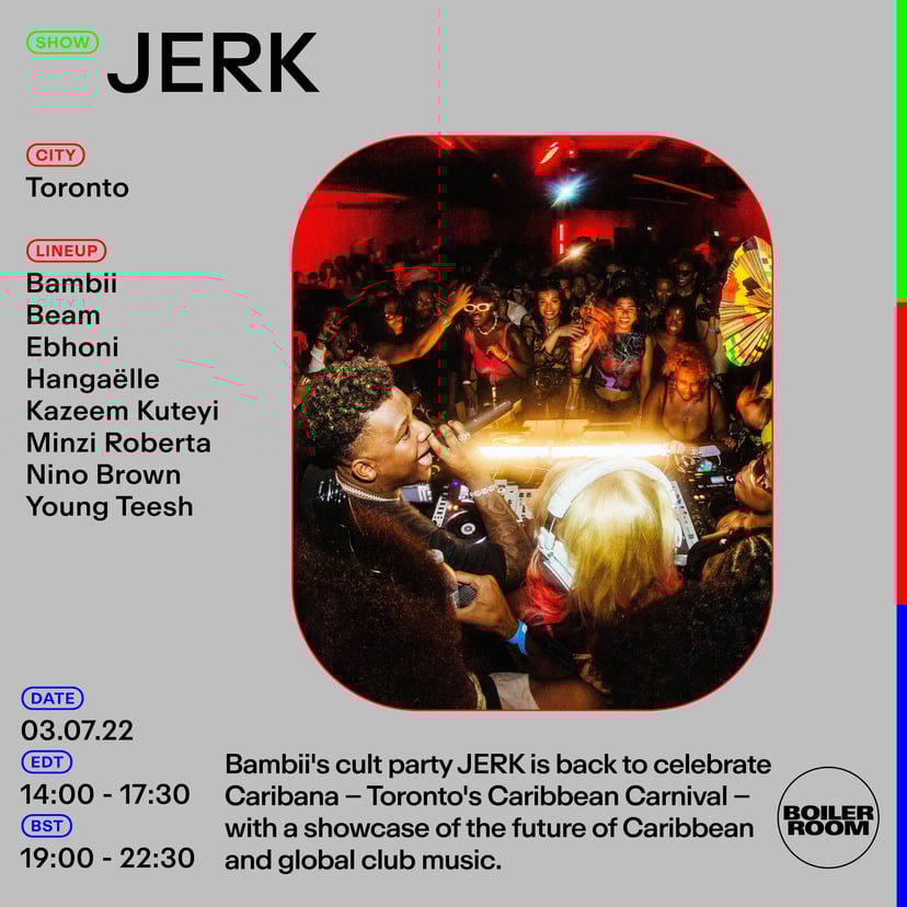 Flyer for event Toronto: Jerk.