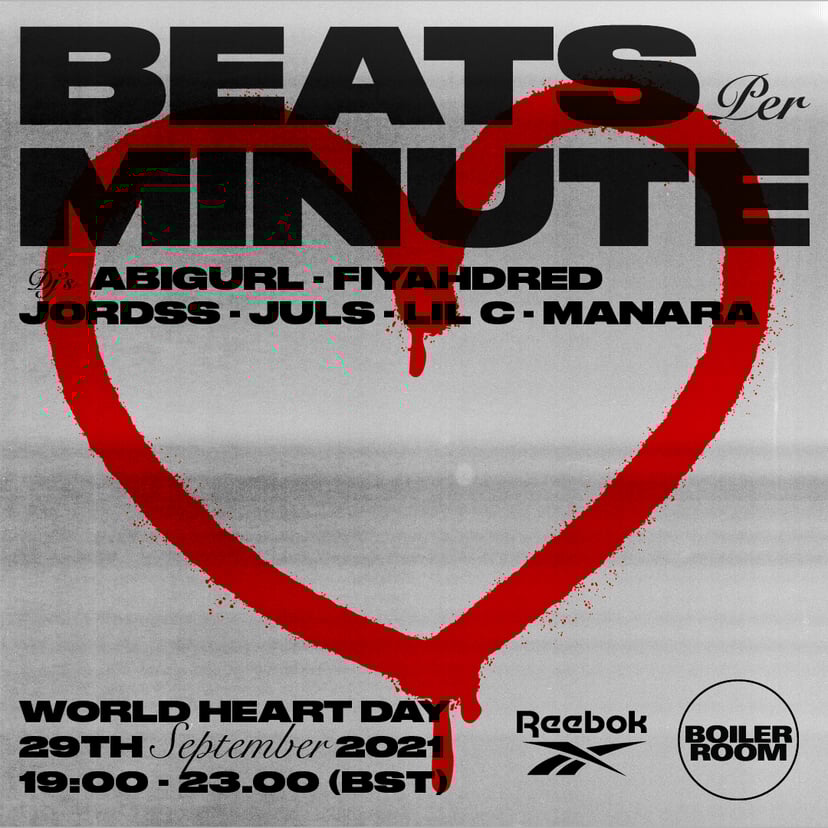Flyer for event Boiler Room & Jordss present: Beats Per Minute.