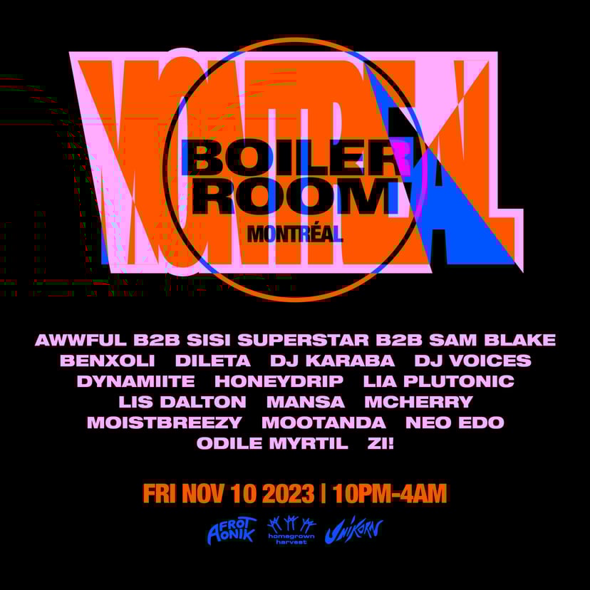 Flyer for event Montréal | Friday.