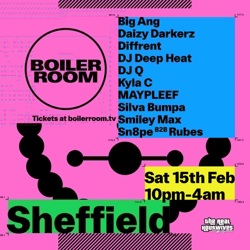 Flyer for event Sheffield | Saturday.