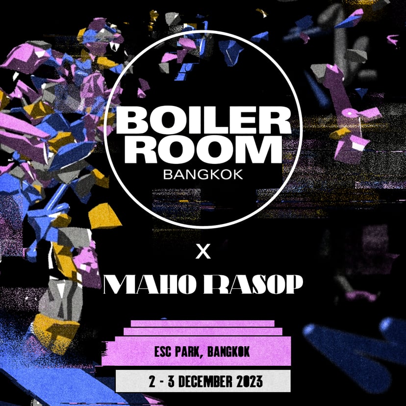 Flyer for event Maho Rasop Festival 2023.