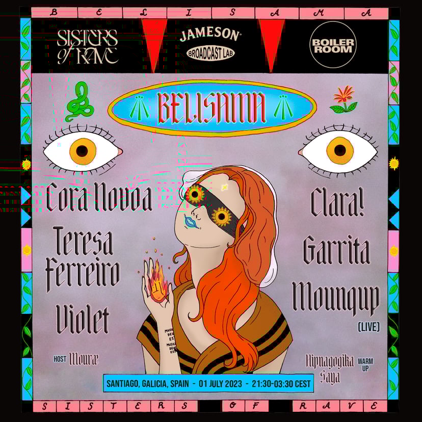 Flyer for event Sisters of Rave: Belisama.