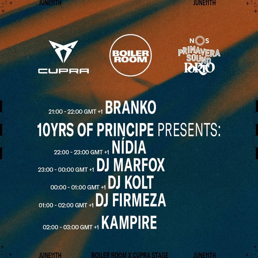 Flyer for event Primavera Sound x Cupra | Day 6.