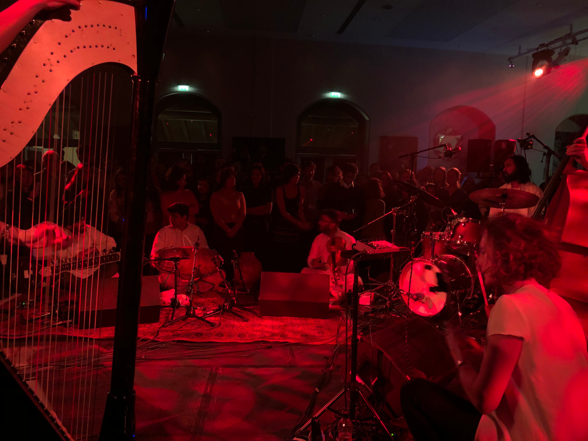 Photo of set Sarathy Korwar & UPAJ Collective.