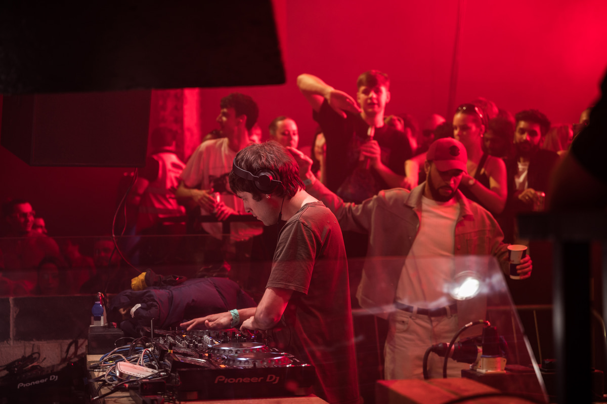 Photo of set DJ Python.