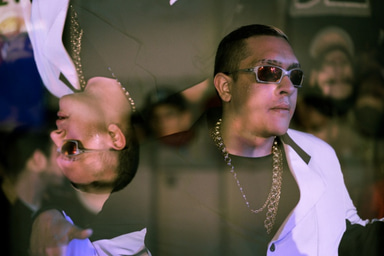 Photo of set MC Bin Laden.