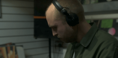 Photo of set YAM Records DJs.