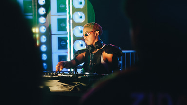 Photo of set DJ Lorrany.