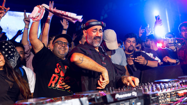 Photo of set Nucleya.