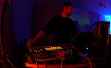 Photo of set Blanck Mass.