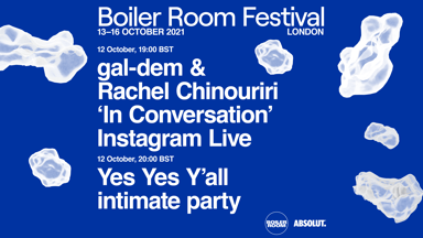 Photo of set 'In Conversation' - gal-dem & Rachel Chinouriri.