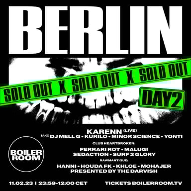 Flyer for event Boiler Room: Berlin | Day 2.