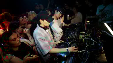 Photo of set DJ EBP b2b QiuQiu.