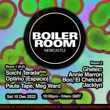 Flyer for event Boiler Room: Newcastle | Day 2.