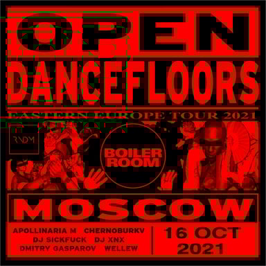 Flyer for event Open Dancefloors: Eastern Europe | Moscow.