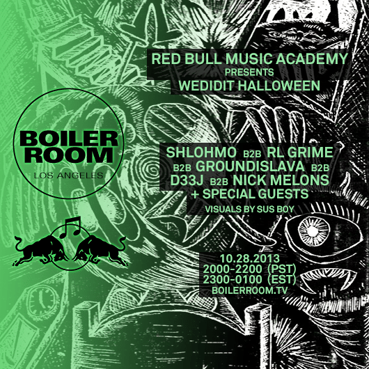 Flyer for event RBMA presents: Wedidit Halloween.
